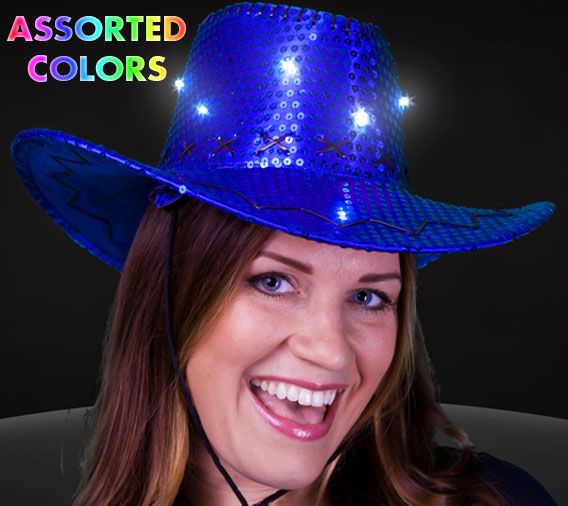 led cowboy hat