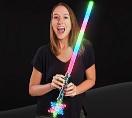 Celebrate the movie Frozen with a unique light up snowflake sword with LEDs